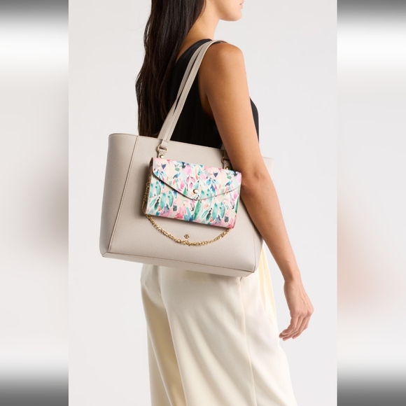 Nanette Lepore 3-Piece Convertible Tote One Size, PEARL - Picture 3 of 7